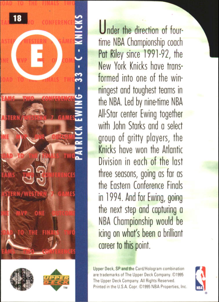 1994/1995 SP Championship (Upper Deck) Basketball - Picture 134 of 182