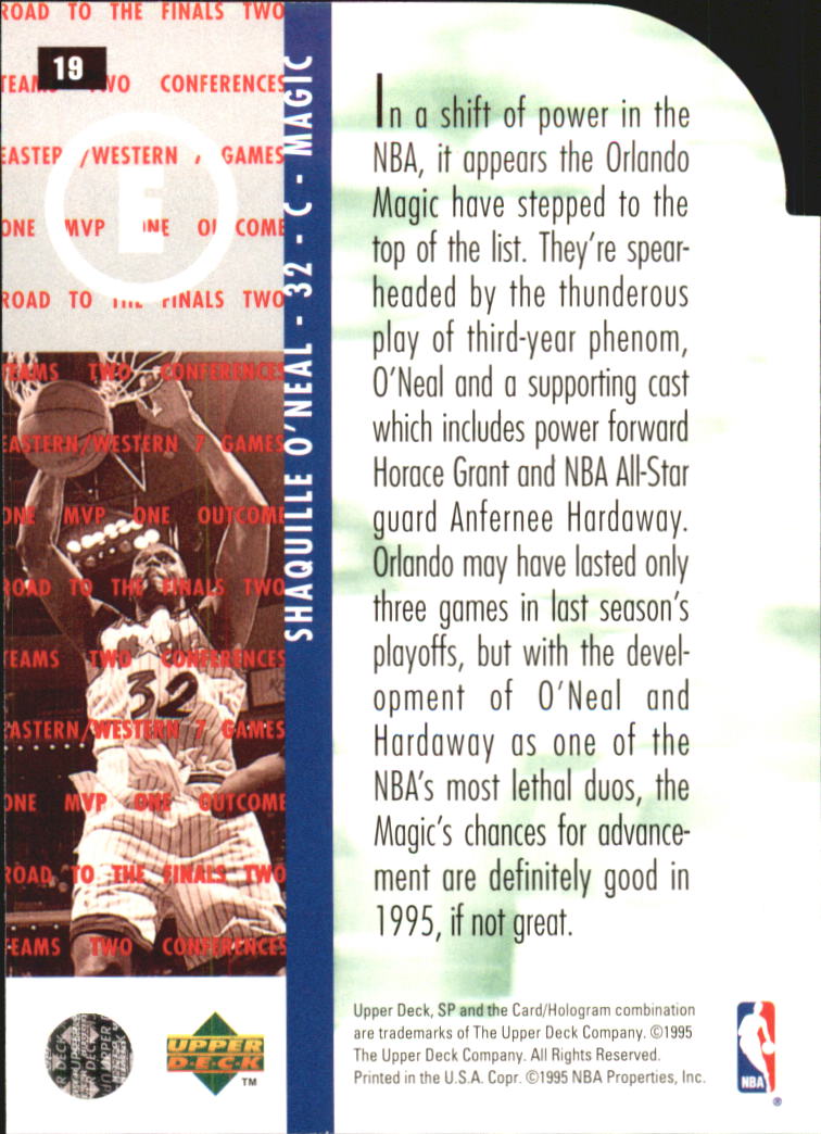 1994/1995 SP Championship (Upper Deck) Basketball - Picture 136 of 182