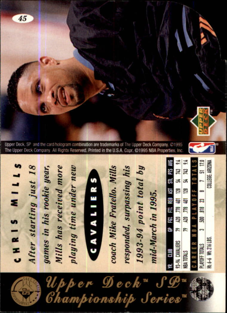 1994/1995 SP Championship (Upper Deck) Basketball - Picture 144 of 182