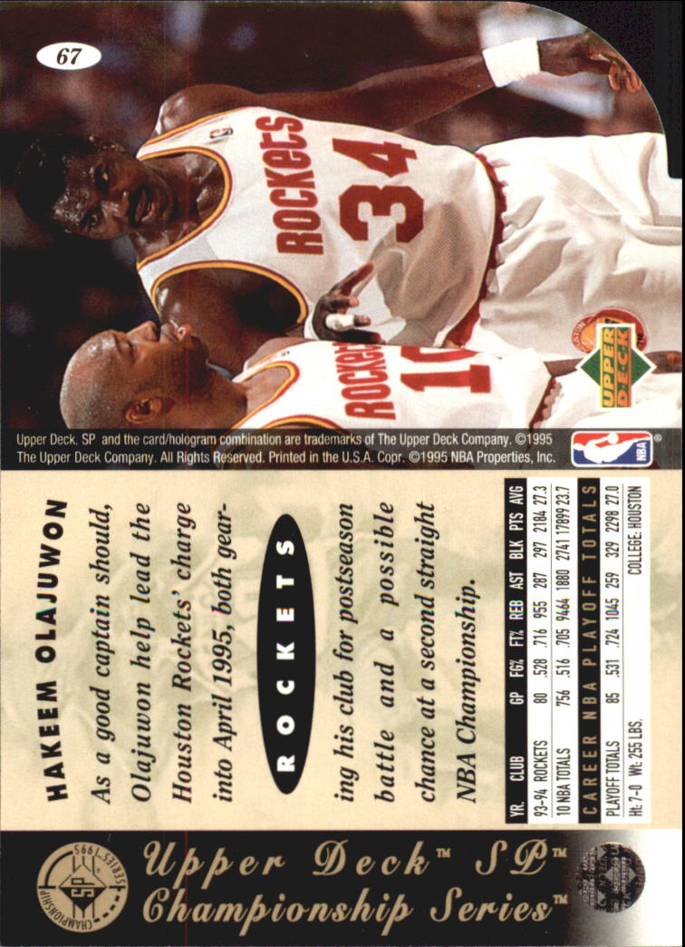 1994/1995 SP Championship (Upper Deck) Basketball - Picture 148 of 182