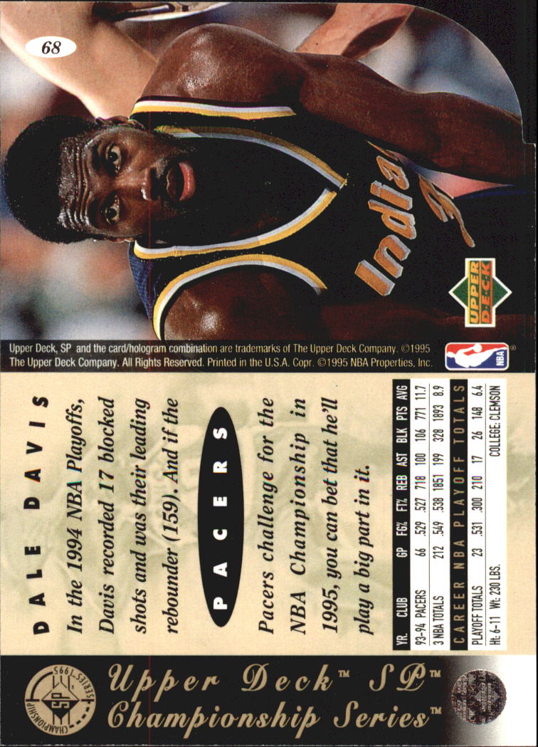 1994/1995 SP Championship (Upper Deck) Basketball - Picture 150 of 182