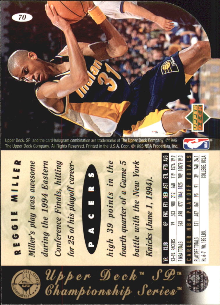 1994/1995 SP Championship (Upper Deck) Basketball - Picture 154 of 182