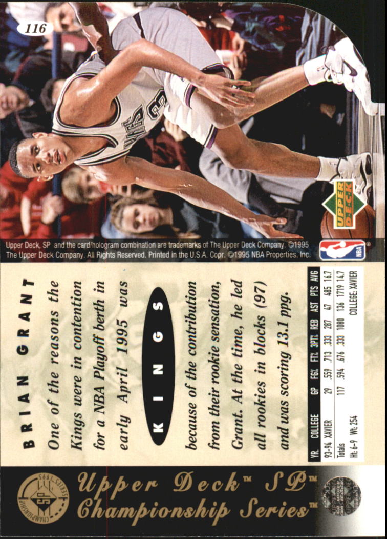 1994/1995 SP Championship (Upper Deck) Basketball - Picture 166 of 182