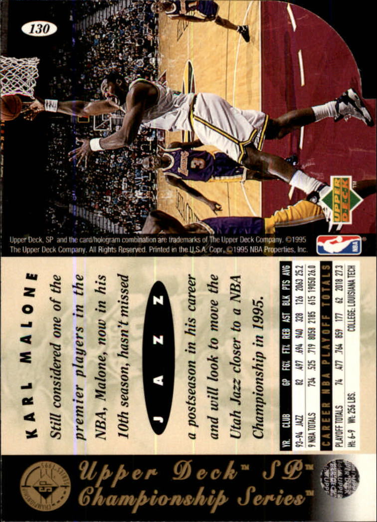 1994/1995 SP Championship (Upper Deck) Basketball - Picture 168 of 182