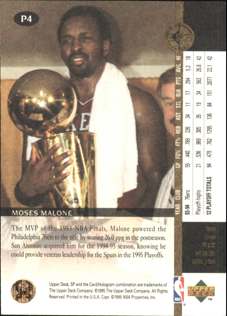 1994/1995 SP Championship (Upper Deck) Basketball - Picture 174 of 182