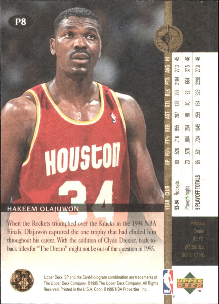 1994/1995 SP Championship (Upper Deck) Basketball - Picture 176 of 182