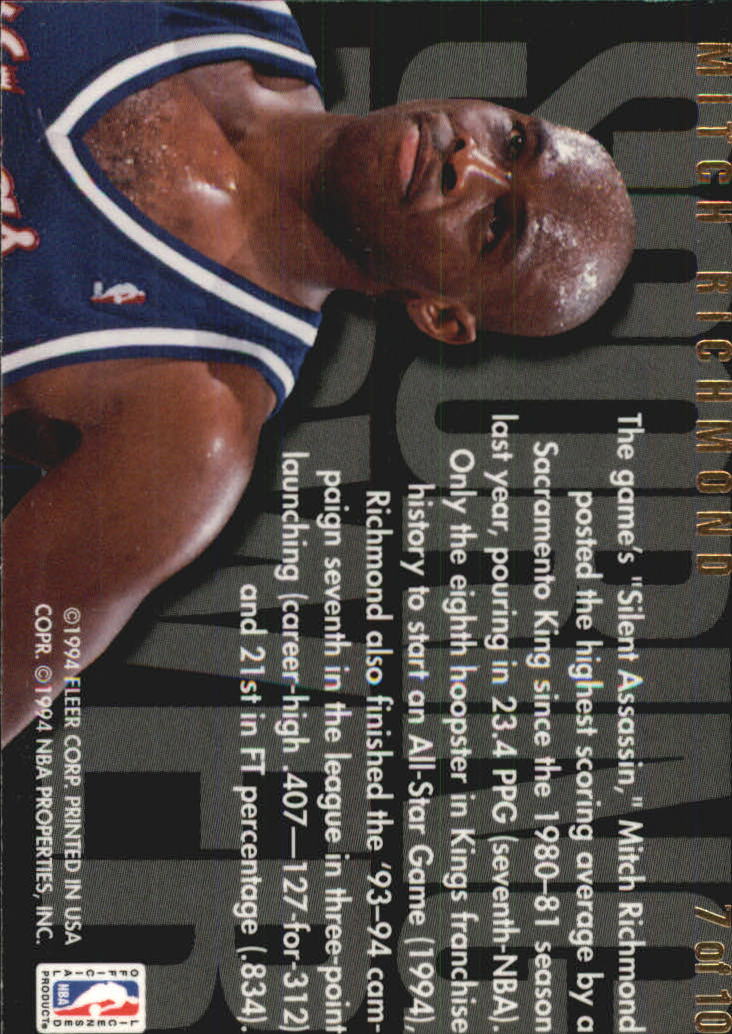1994/1995 Flair (Fleer) Basketball Part 3 Insert Cards - Picture 49 of 71