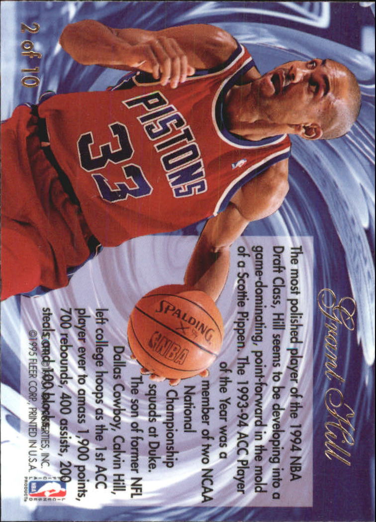 1994/1995 Flair (Fleer) Basketball Part 3 Insert Cards - Picture 55 of 71