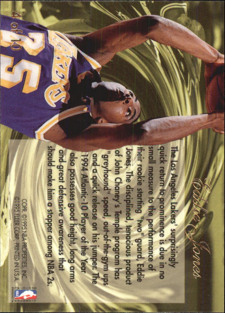 1994/1995 Flair (Fleer) Basketball Part 3 Insert Cards - Picture 59 of 71