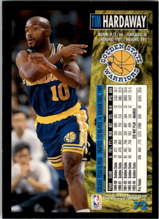 94 95 fleer basketball cards most valuable