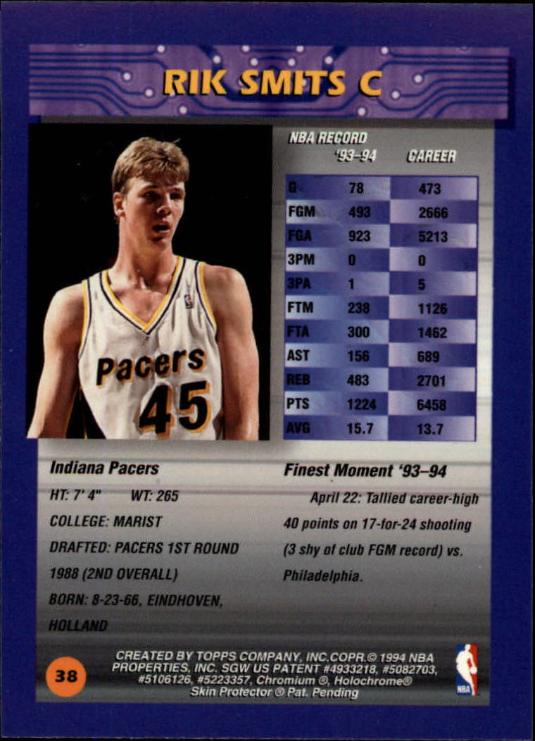 1994/1995 Finest Basketball Part 1 Main Set Cards #1 to #330 - Picture 23 of 417