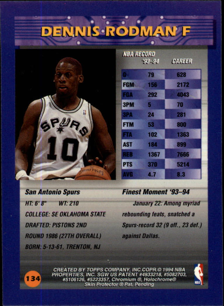1994/1995 Finest Basketball Part 1 Main Set Cards #1 to #330 - Picture 77 of 417