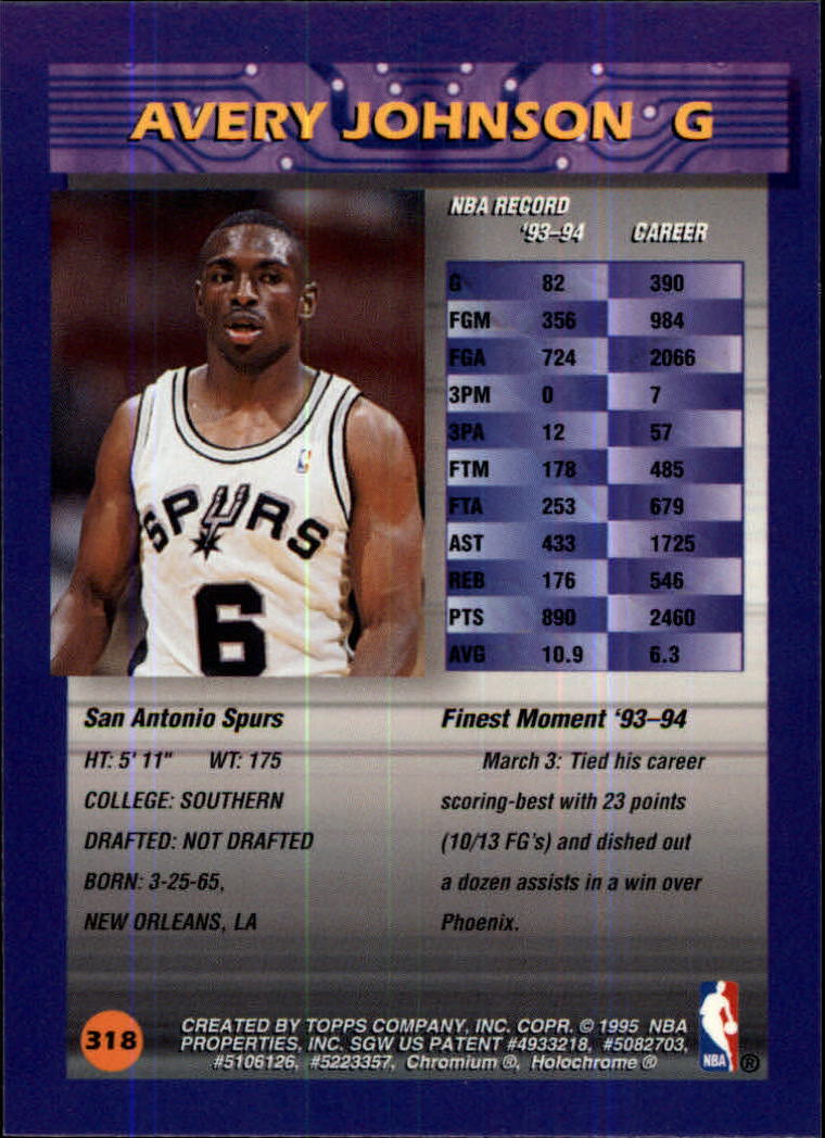 1994/1995 Finest Basketball Part 1 Main Set Cards #1 to #330 - Picture 393 of 417