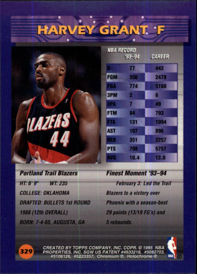 1994/1995 Finest Basketball Part 1 Main Set Cards #1 to #330 - Picture 415 of 417