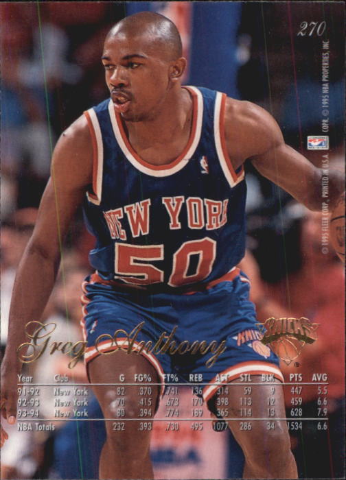 1994/1995 Flair (Fleer) Basketball Part 2 Main Set Cards #251 to #326 - Picture 41 of 141