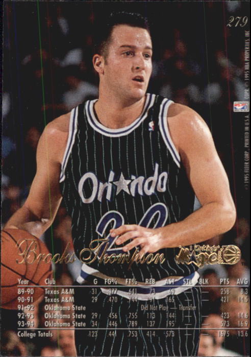 1994/1995 Flair (Fleer) Basketball Part 2 Main Set Cards #251 to #326 - Picture 59 of 141