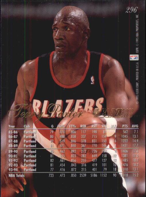 1994/1995 Flair (Fleer) Basketball Part 2 Main Set Cards #251 to #326 - Picture 91 of 141