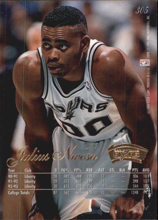 1994/1995 Flair (Fleer) Basketball Part 2 Main Set Cards #251 to #326 - Picture 107 of 141