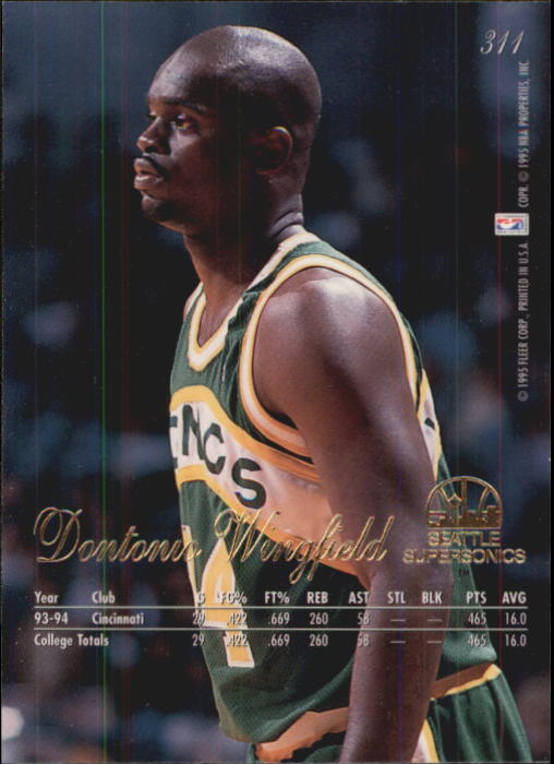 1994/1995 Flair (Fleer) Basketball Part 2 Main Set Cards #251 to #326 - Picture 115 of 141