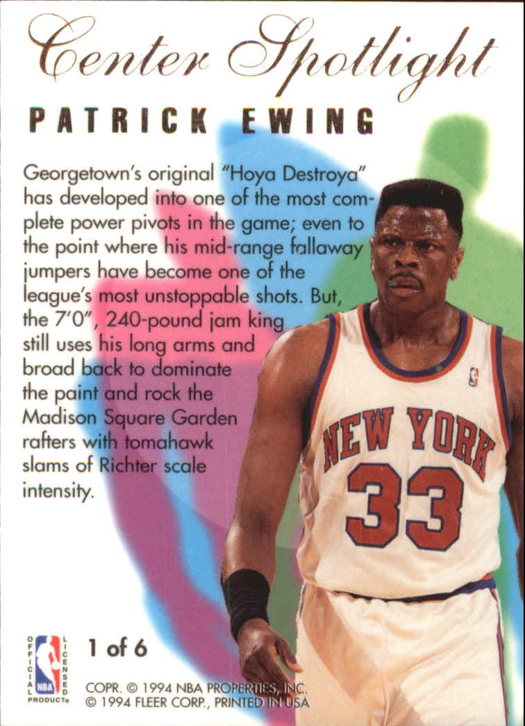 1994/1995 Flair (Fleer) Basketball Part 3 Insert Cards - Picture 3 of 71