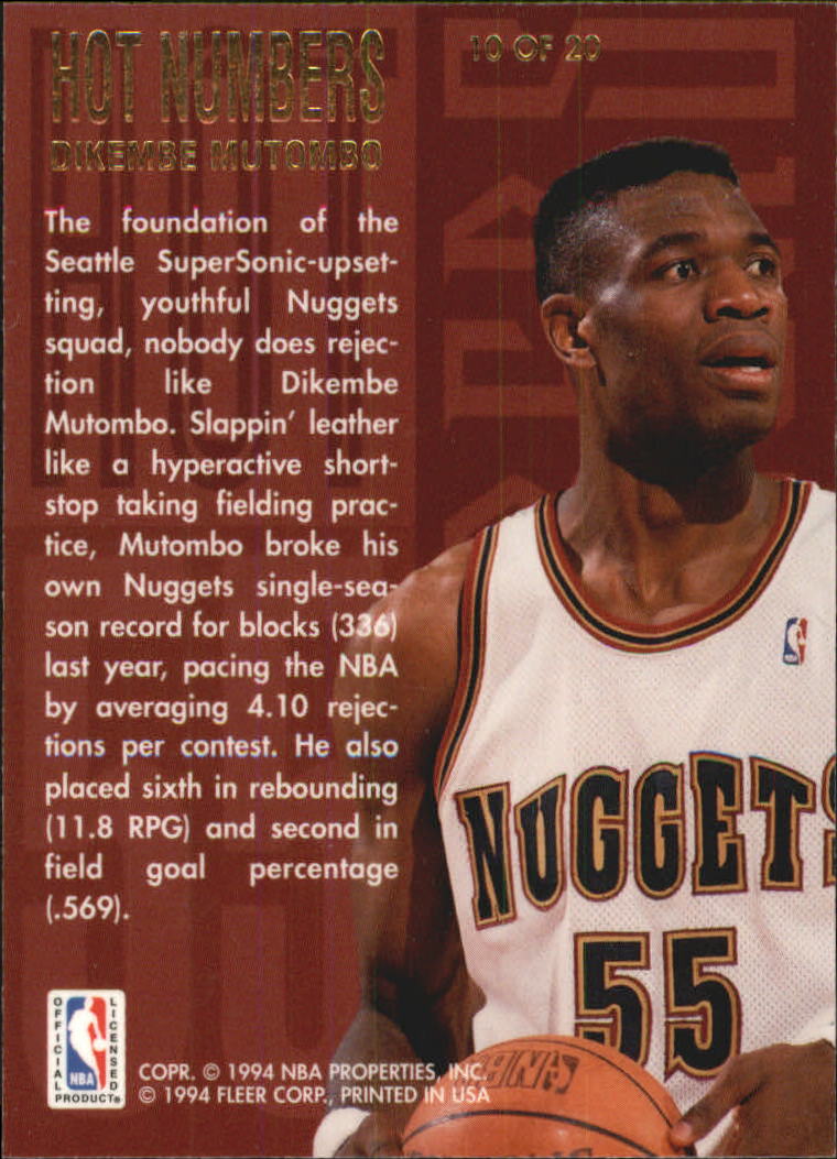 1994/1995 Flair (Fleer) Basketball Part 3 Insert Cards - Picture 16 of 71