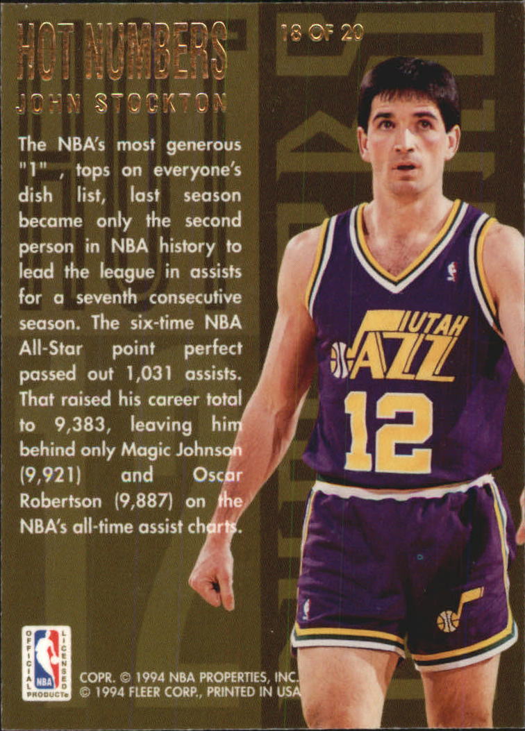 1994/1995 Flair (Fleer) Basketball Part 3 Insert Cards - Picture 23 of 71