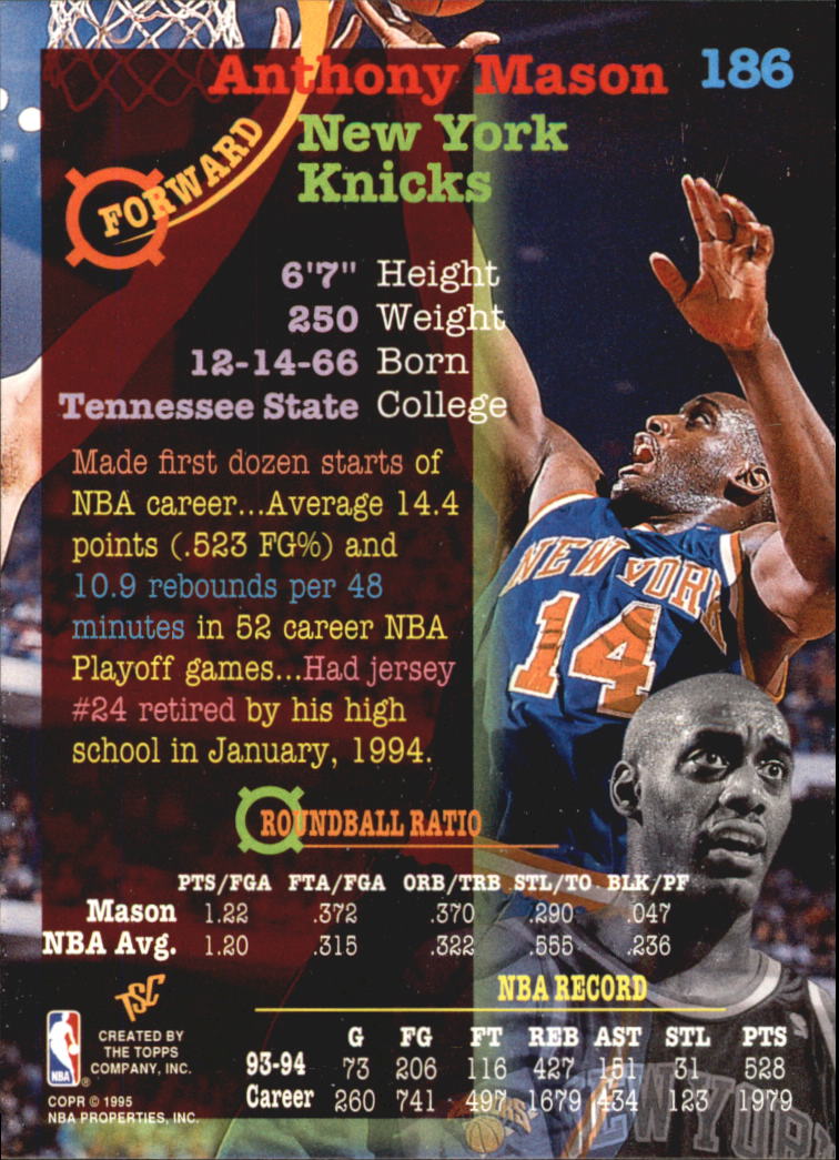 1994-95 Stadium Club Super Teams NBA Finals Basketball Card Pick 1-250 - Picture 305 of 411