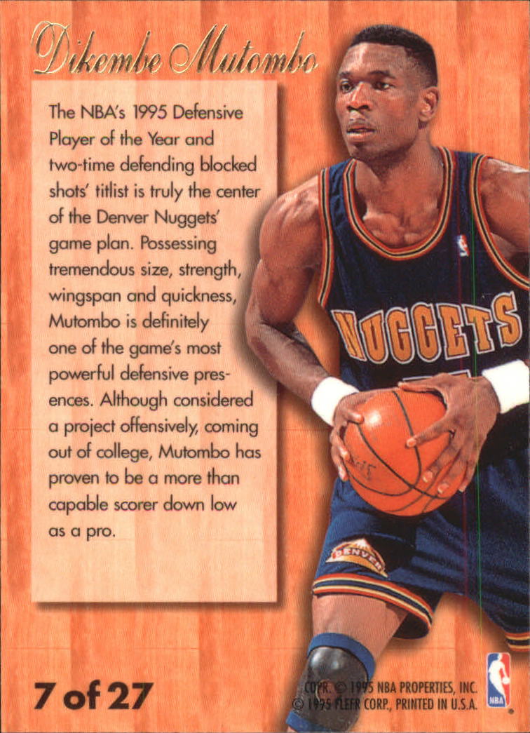 1995-96 FLEER FLAIR HARDWOOD LEADERS BASKETBALL ASSORTED SINGLES * U ...