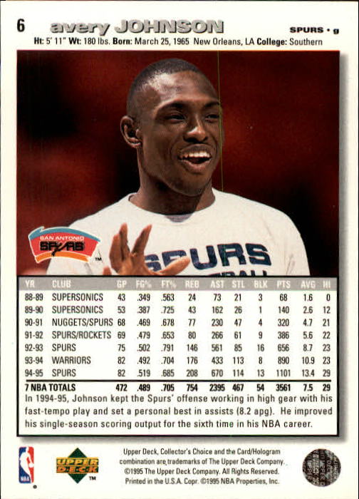 1995-96 COLLECTOR'S CHOICE BASKETBALL ASSORTED SINGLES U-PICK 1-250 - Picture 12 of 428