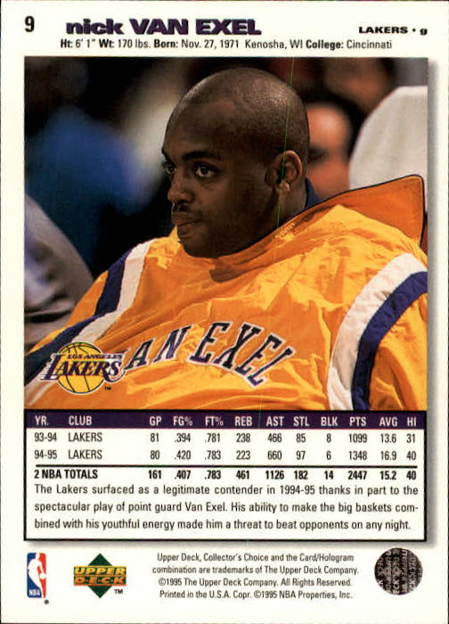 1995-96 COLLECTOR'S CHOICE BASKETBALL ASSORTED SINGLES U-PICK 1-250 - Picture 18 of 428