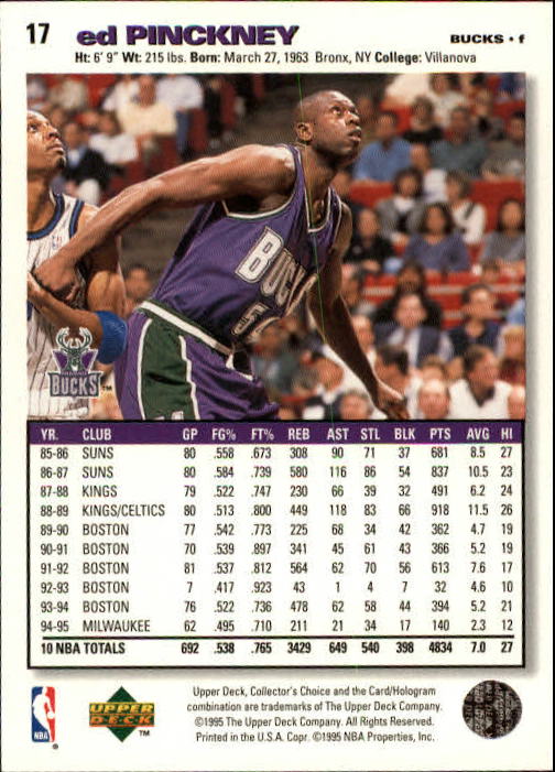 1995-96 COLLECTOR'S CHOICE BASKETBALL ASSORTED SINGLES U-PICK 1-250 - Picture 34 of 428