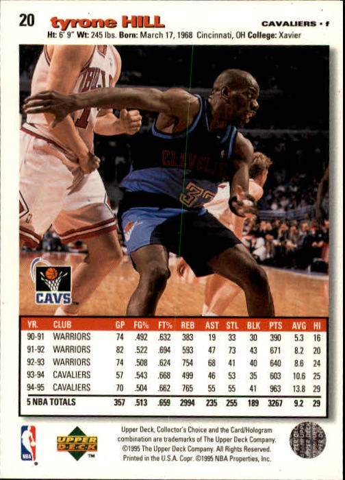 1995-96 COLLECTOR'S CHOICE BASKETBALL ASSORTED SINGLES U-PICK 1-250 - Picture 40 of 428