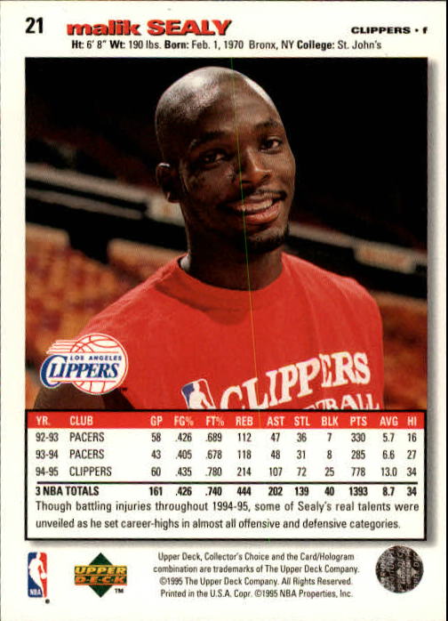 1995-96 COLLECTOR'S CHOICE BASKETBALL ASSORTED SINGLES U-PICK 1-250 - Picture 42 of 428