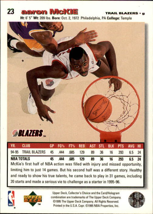 1995-96 COLLECTOR'S CHOICE BASKETBALL ASSORTED SINGLES U-PICK 1-250 - Picture 46 of 428