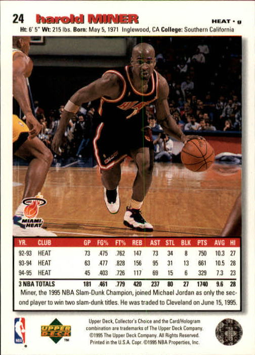 1995-96 COLLECTOR'S CHOICE BASKETBALL ASSORTED SINGLES U-PICK 1-250 - Picture 48 of 428