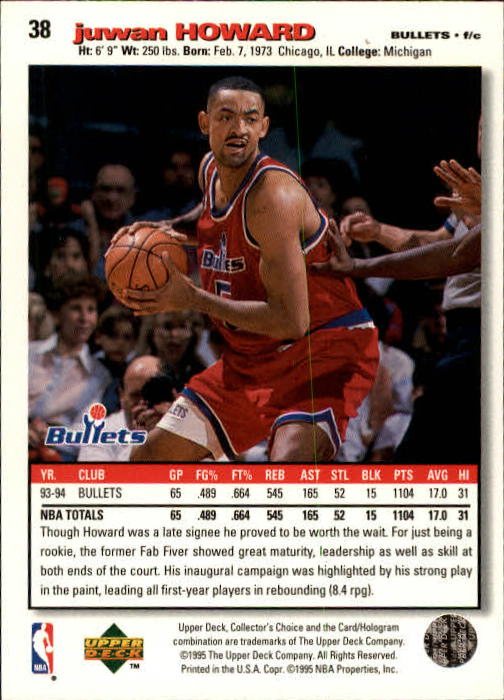 1995-96 COLLECTOR'S CHOICE BASKETBALL ASSORTED SINGLES U-PICK 1-250 - Picture 68 of 428