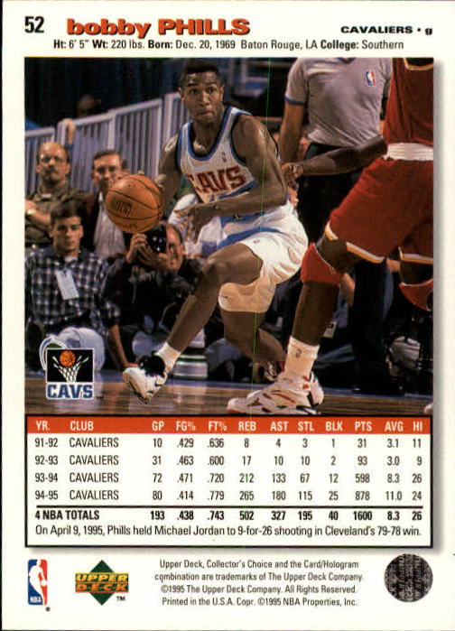 1995-96 COLLECTOR'S CHOICE BASKETBALL ASSORTED SINGLES U-PICK 1-250 - Picture 92 of 428
