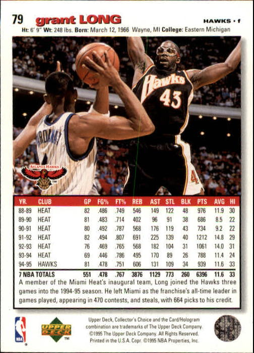 1995-96 COLLECTOR'S CHOICE BASKETBALL ASSORTED SINGLES U-PICK 1-250 - Picture 142 of 428
