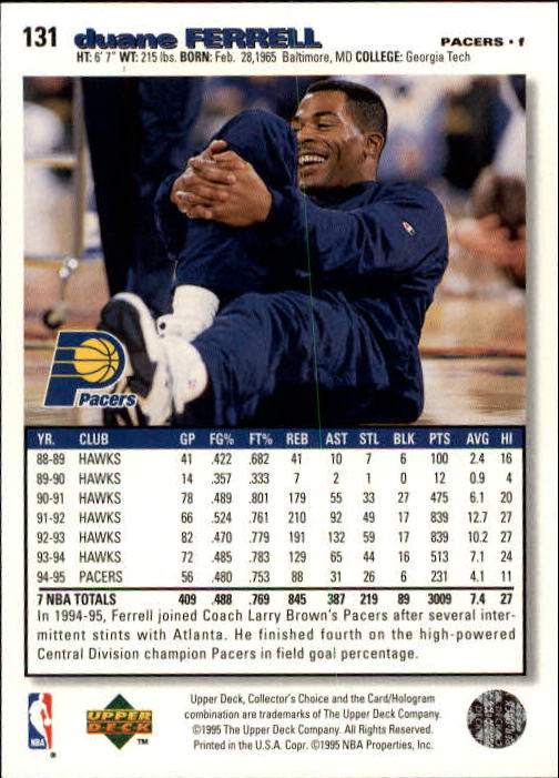 1995-96 COLLECTOR'S CHOICE BASKETBALL ASSORTED SINGLES U-PICK 1-250 - Picture 234 of 428