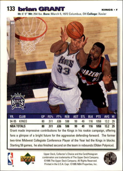 1995-96 COLLECTOR'S CHOICE BASKETBALL ASSORTED SINGLES U-PICK 1-250 - Picture 238 of 428