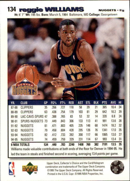 1995-96 COLLECTOR'S CHOICE BASKETBALL ASSORTED SINGLES U-PICK 1-250 - Picture 240 of 428