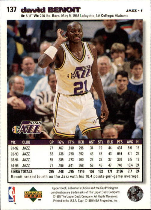 1995-96 COLLECTOR'S CHOICE BASKETBALL ASSORTED SINGLES U-PICK 1-250 - Picture 246 of 428