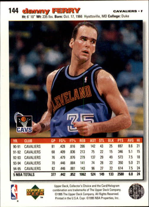 1995-96 COLLECTOR'S CHOICE BASKETBALL ASSORTED SINGLES U-PICK 1-250 - Picture 260 of 428