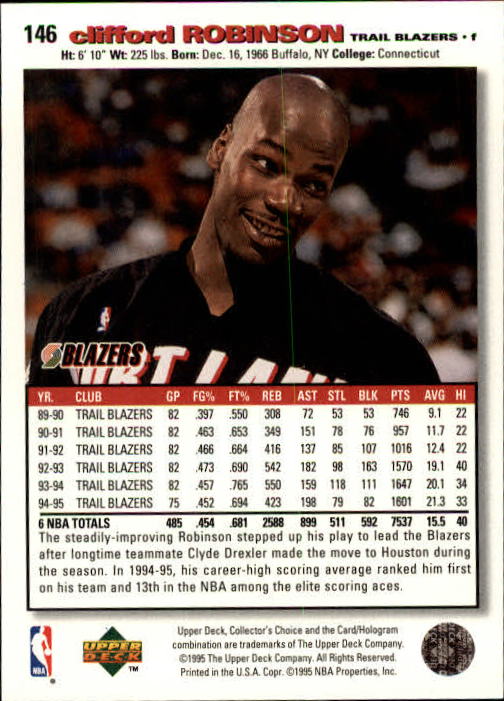 1995-96 COLLECTOR'S CHOICE BASKETBALL ASSORTED SINGLES U-PICK 1-250 - Picture 264 of 428