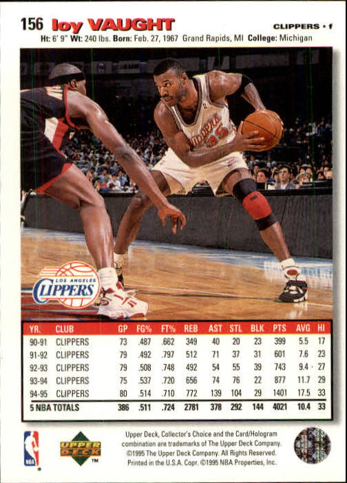 1995-96 COLLECTOR'S CHOICE BASKETBALL ASSORTED SINGLES U-PICK 1-250 - Picture 284 of 428