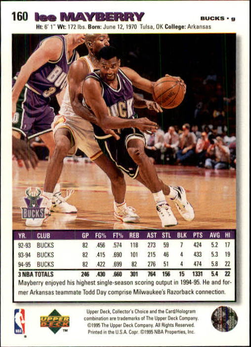 1995-96 COLLECTOR'S CHOICE BASKETBALL ASSORTED SINGLES U-PICK 1-250 - Picture 292 of 428
