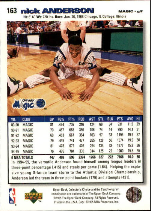 1995-96 COLLECTOR'S CHOICE BASKETBALL ASSORTED SINGLES U-PICK 1-250 - Picture 298 of 428