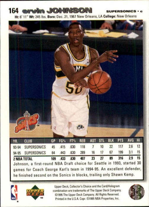1995-96 COLLECTOR'S CHOICE BASKETBALL ASSORTED SINGLES U-PICK 1-250 - Picture 300 of 428