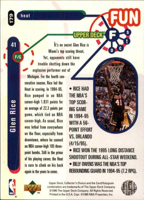 1995-96 COLLECTOR'S CHOICE BASKETBALL ASSORTED SINGLES U-PICK 1-250 - Picture 318 of 428