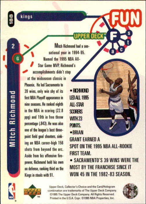 1995-96 COLLECTOR'S CHOICE BASKETBALL ASSORTED SINGLES U-PICK 1-250 - Picture 336 of 428